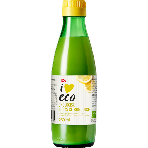 ICA I Love Eco Citronjuice Ekologisk