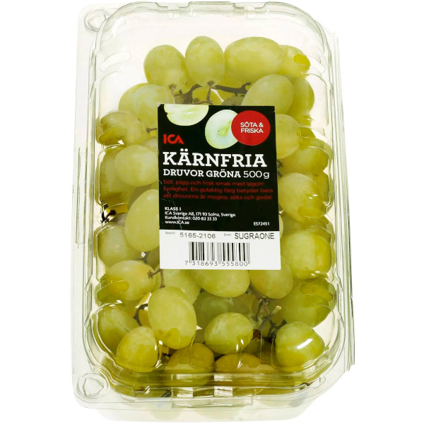 ICA Druvor Gröna Kärnfria