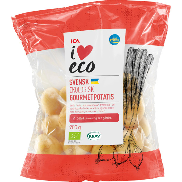 ICA I Love Eco Gourmetpotatis Svensk Ekologisk