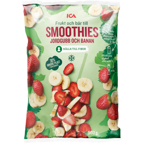 ICA Frukt & Bär Smoothies Jordgubb/Banan