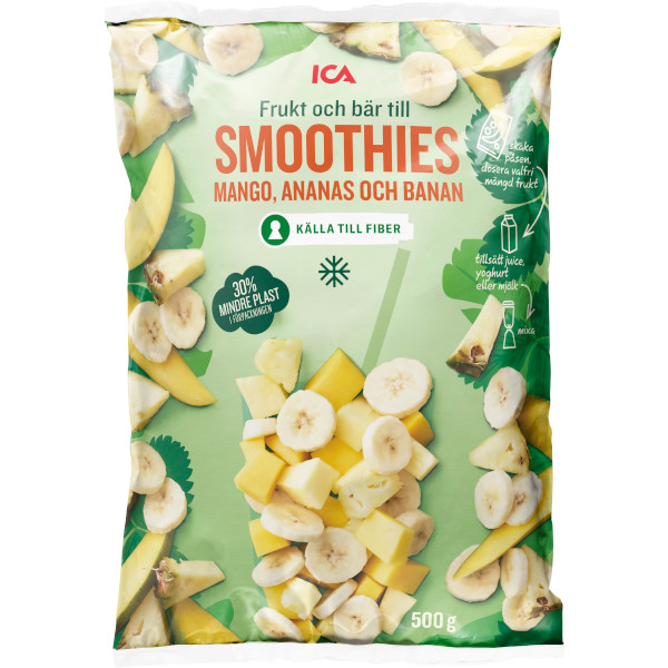 ICA Frukt & Bär Smoothies Mango/Ananas/Banan
