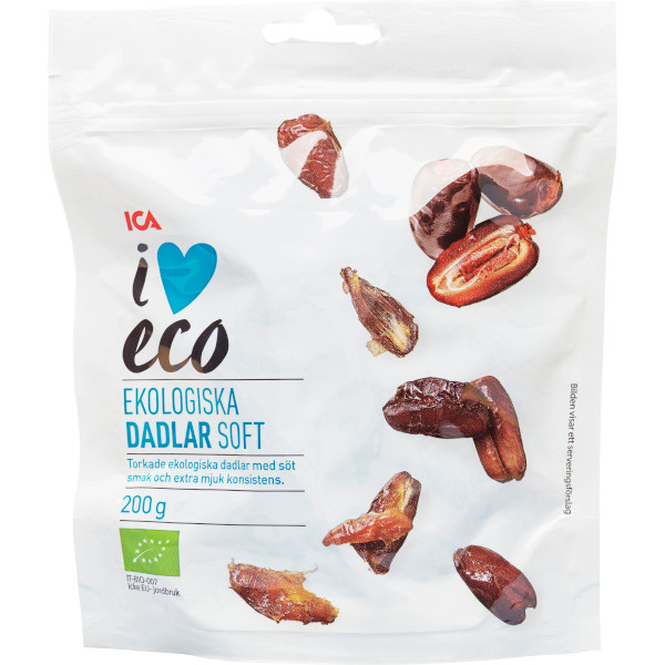 ICA I Love Eco Dadlar Soft Ekologiska