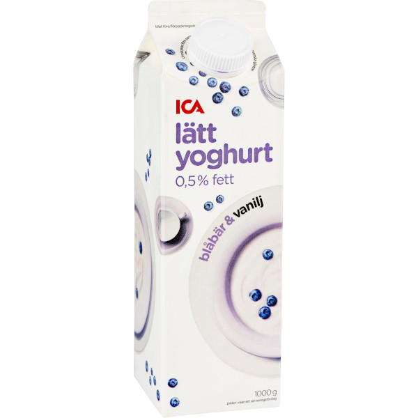 ICA Lättyoghurt Blåbär & Vanilj