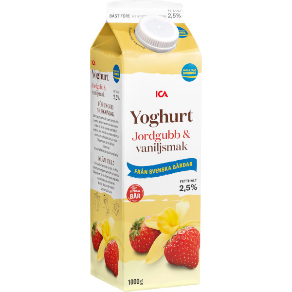 ICA Yoghurt Jordgubb & Vanilj