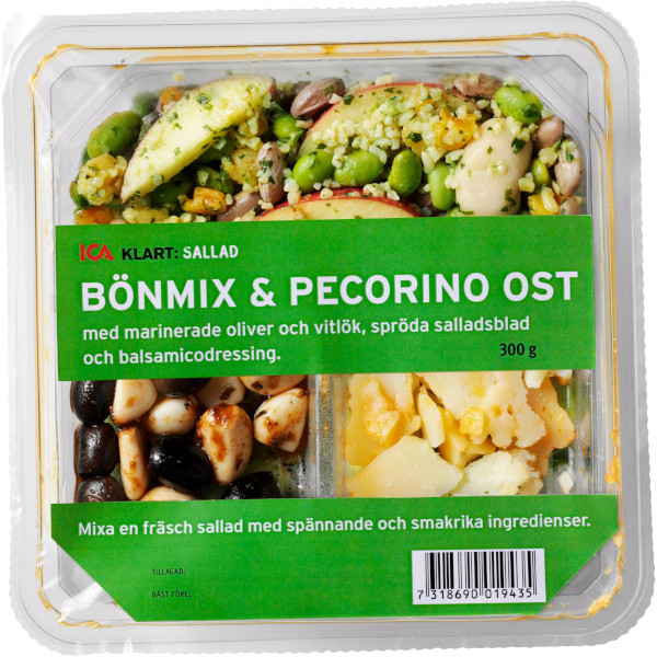 ICA Sallad Bönmix & Pecorinoost