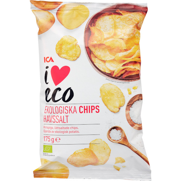 ICA I Love Eco Chips Havssalt Ekologiska