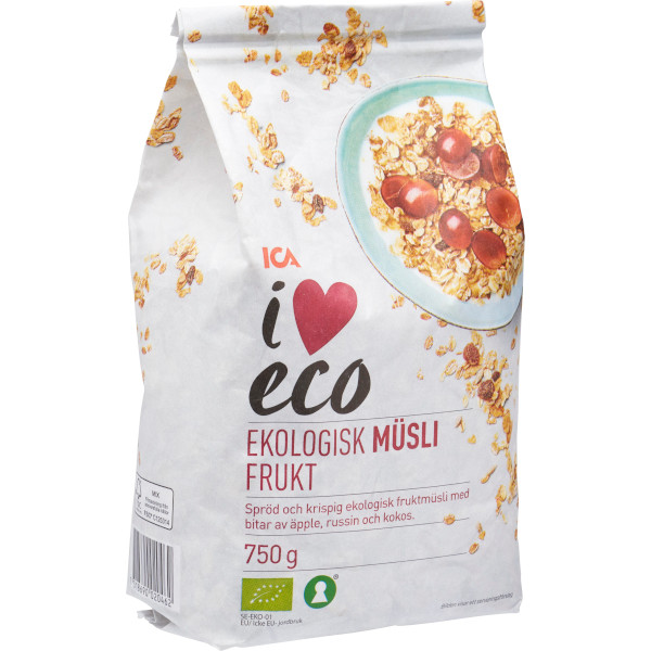 ICA I Love Eco Müsli Frukt Ekologisk