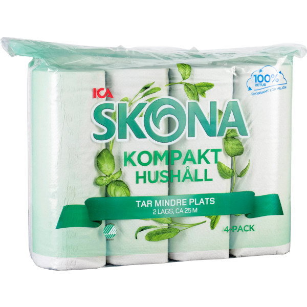 ICA Skona Hushållspapper Kompakt