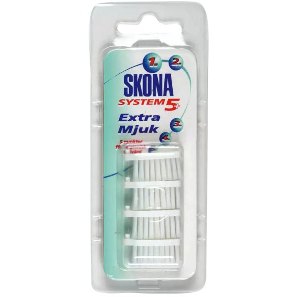 ICA Skona Tandborsthuvuden System 5 Extra Mjuk