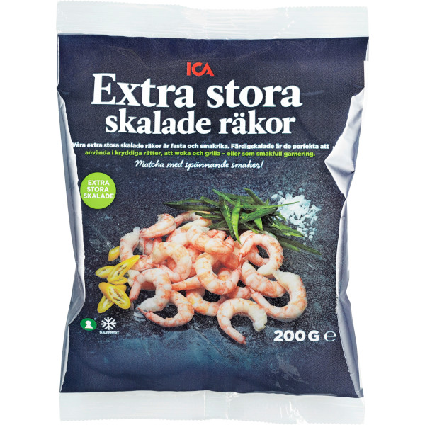 ICA Räkor Skalade Extra Stora