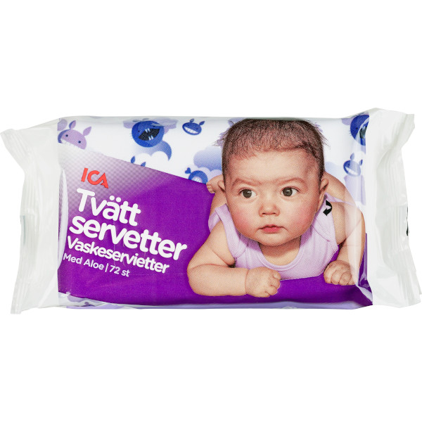 ICA Tvättservetter Aloe