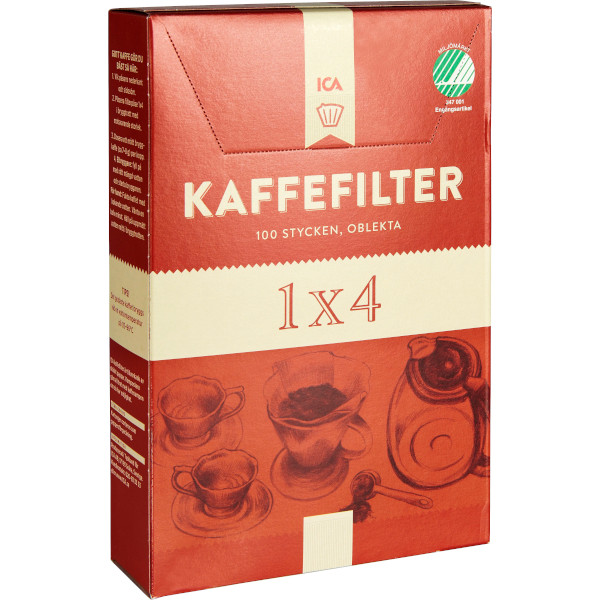 ICA Kaffefilter 1x4