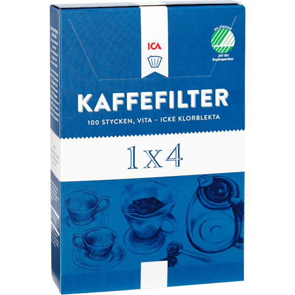 ICA Kaffefilter 1x4 Vita