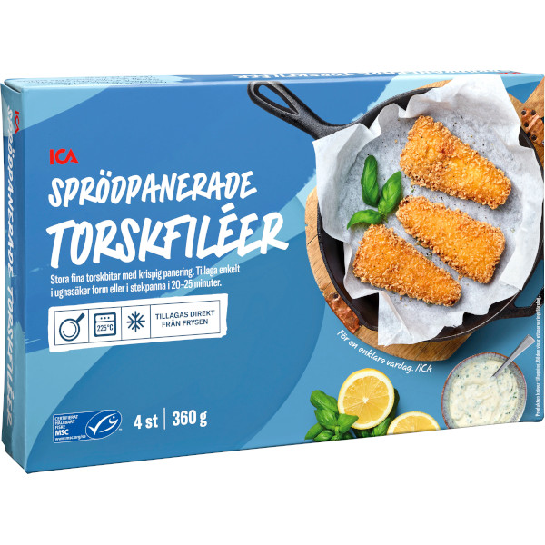 ICA Torskfiléer Sprödpanerade