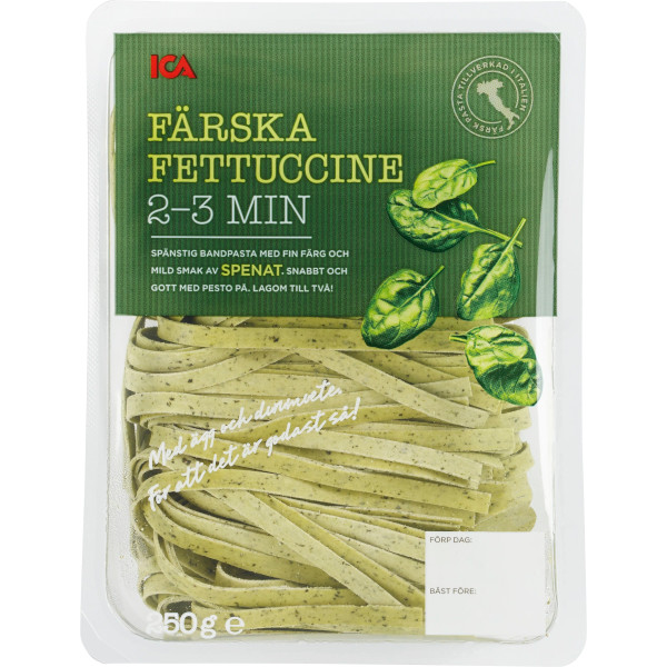 ICA Fettuccine Spenat