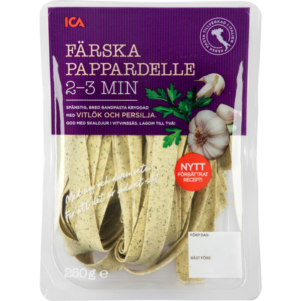 ICA Pappardelle Vitlök & Persilja