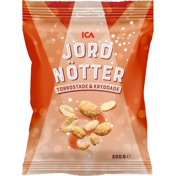 ICA Jordnötter Torrostade & Kryddade