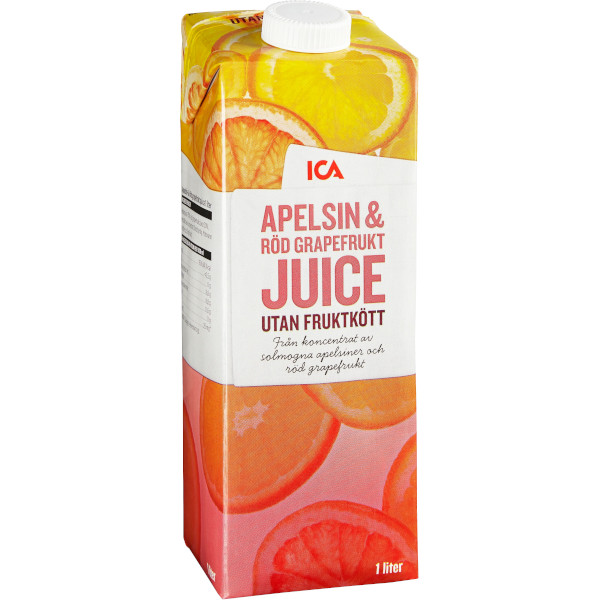 ICA Juice Apelsin & Röd Grapefrukt
