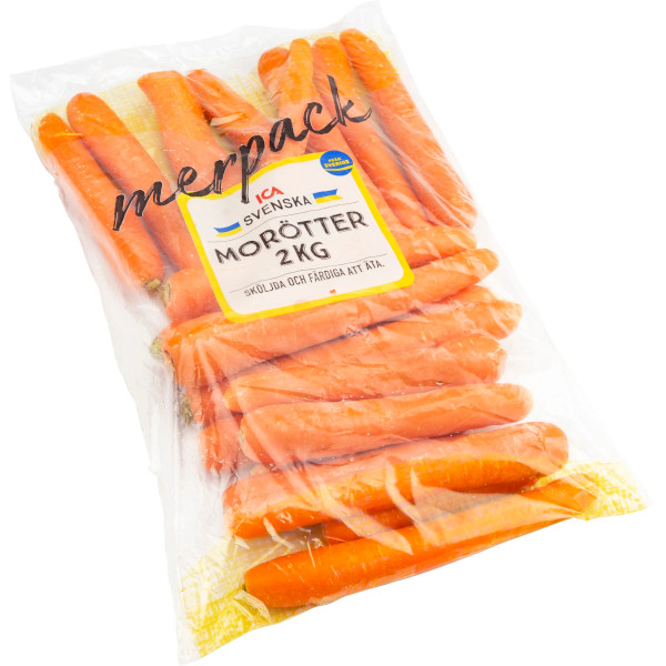 ICA Morötter Sköljda