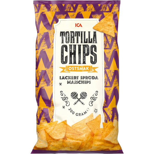 ICA Tortillachips Ostsmak