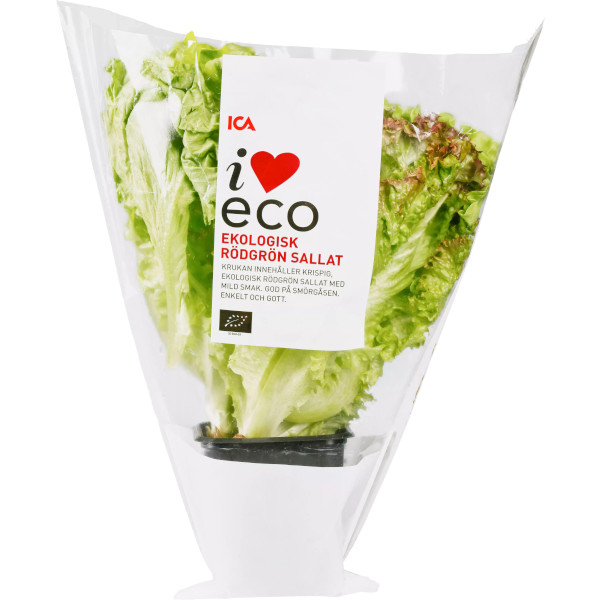 ICA I Love Eco Rödgrön Sallat Ekologisk