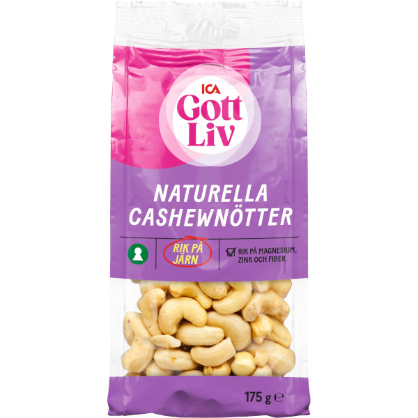 ICA Gott Liv Cashewnötter Naturella