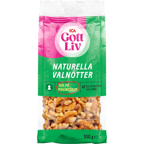 ICA Gott Liv Valnötter Naturella