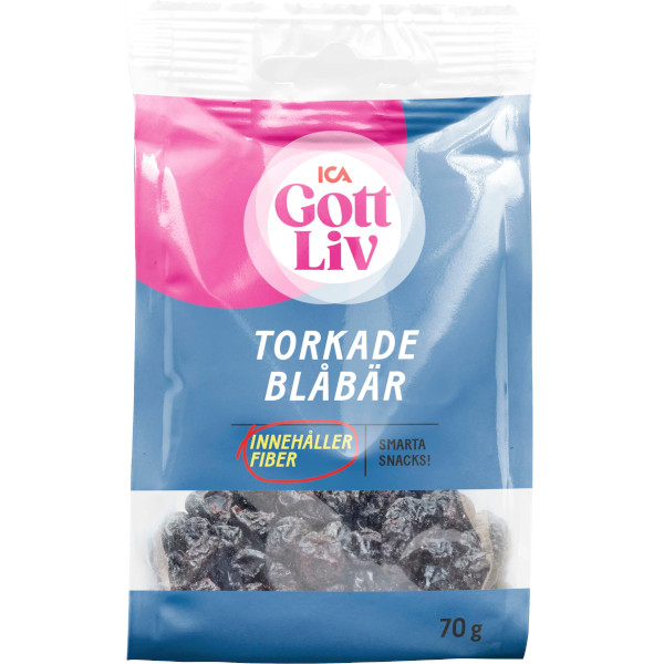 ICA Gott Liv Blåbär Torkade