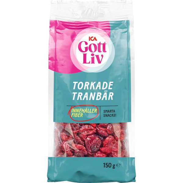 ICA Gott Liv Tranbär Torkade