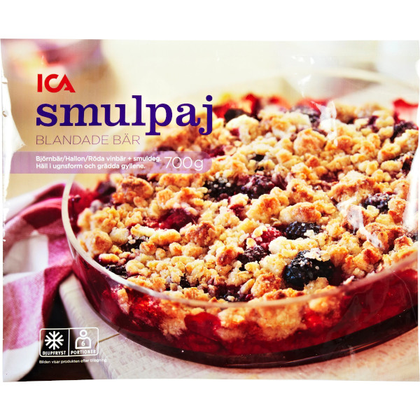 ICA Smulpaj Bakmix Blandade Bär