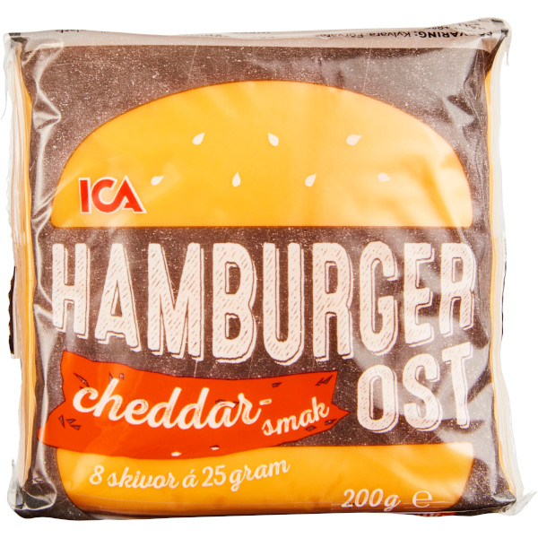 ICA Hamburgerost Cheddar