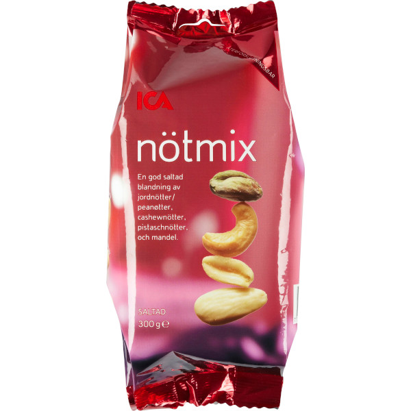 ICA Nötmix Saltad