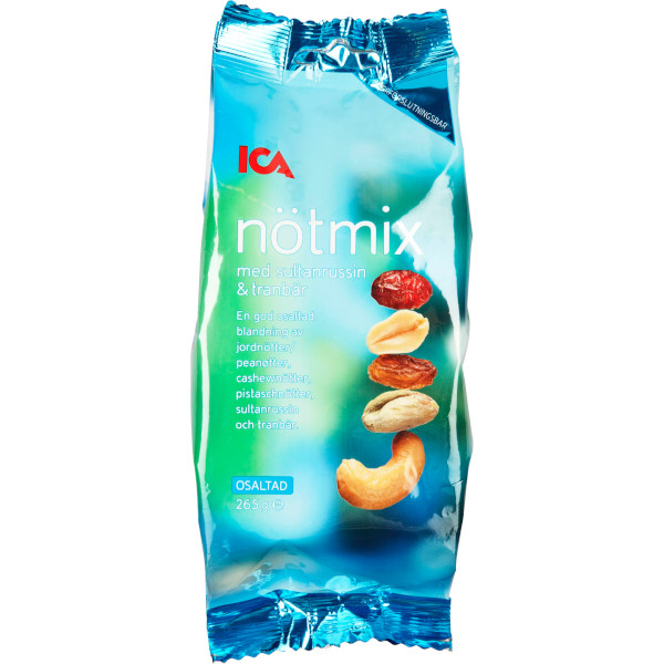 ICA Nötmix Osaltad Sultanrussin & Tranbär