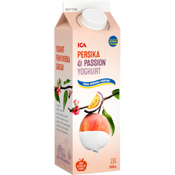 ICA Yoghurt Persika & Passion