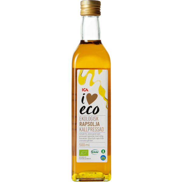 ICA I Love Eco Rapsolja Kallpressad Ekologisk