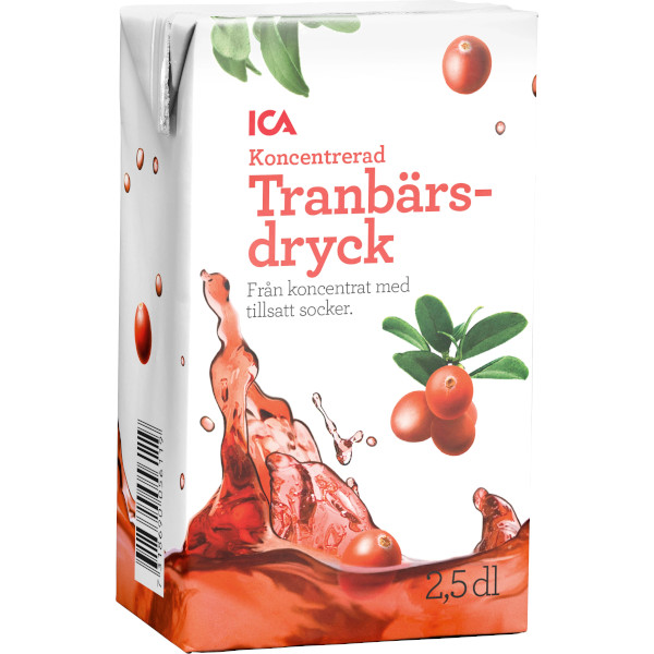 ICA Tranbärsdryck Koncentrerad
