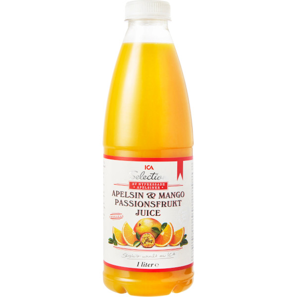 ICA Selection Juice Apelsin/Mango/Passionsfrukt