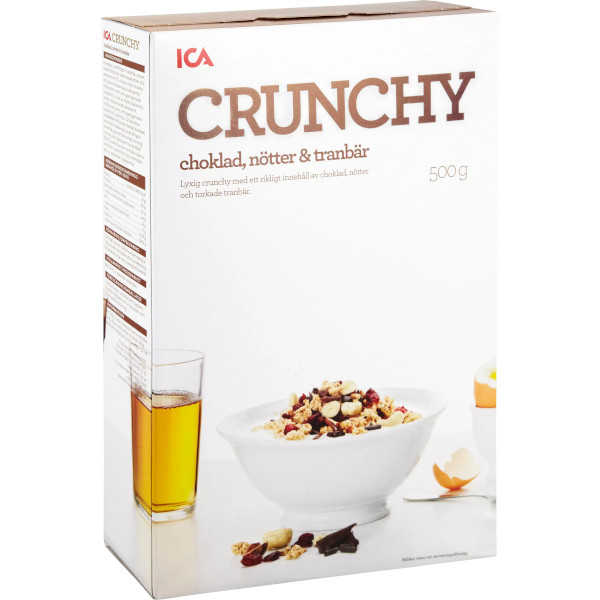 ICA Crunchy Choklad/Nötter/Tranbär