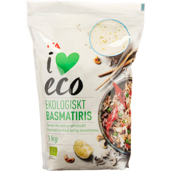 ICA I Love Eco Basmatiris Ekologiskt