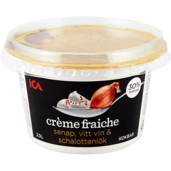 ICA Crème Fraiche Senap/Vitt Vin/Schalottenlök