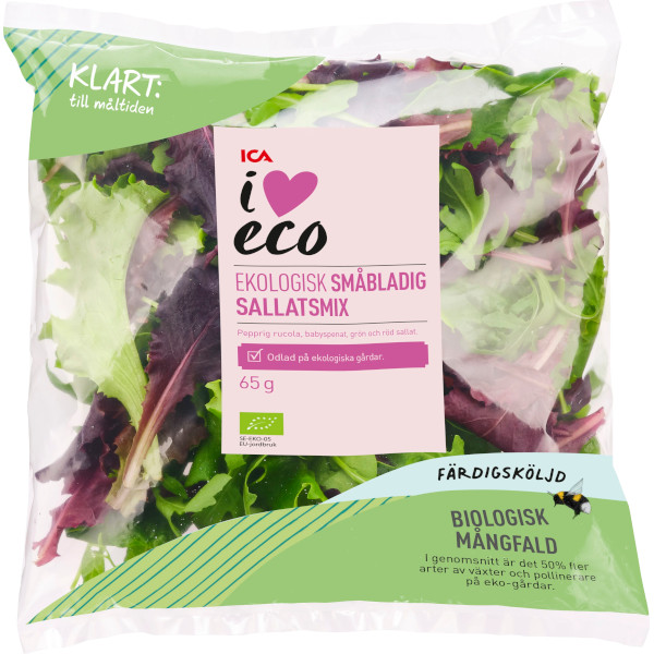 ICA I Love Eco Sallatsmix Småbladig Ekologisk