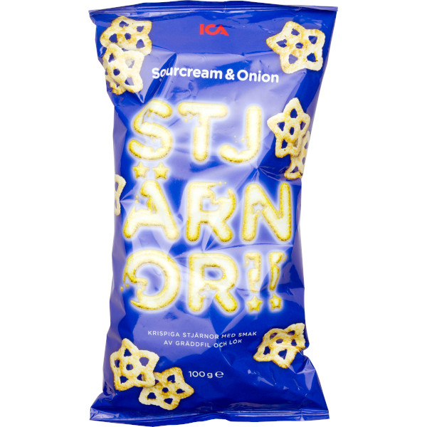ICA Stjärnor Sourcream & Onion