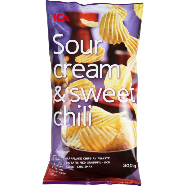 ICA Chips Sourcream & Sweet Chili