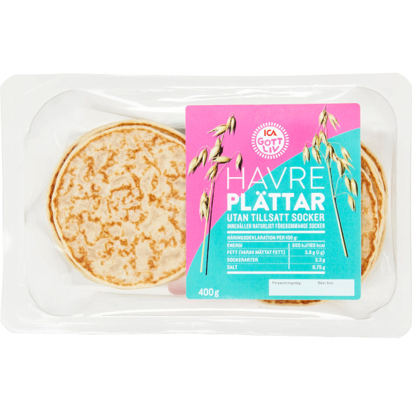 ICA Gott Liv Havreplättar