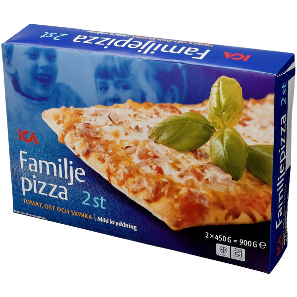 ICA Familjepizza Tomat/Ost/Skinka