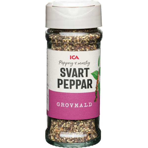 ICA Svartpeppar Grovmald
