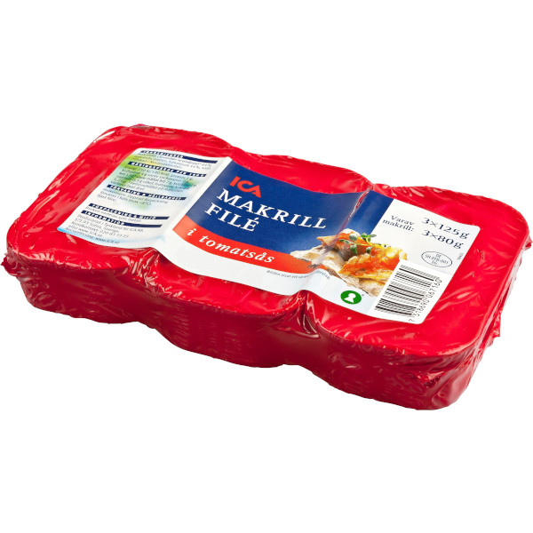 ICA Makrillfilé Tomatsås