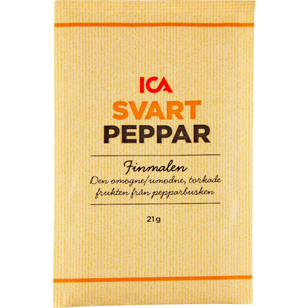 ICA Svartpeppar Finmalen
