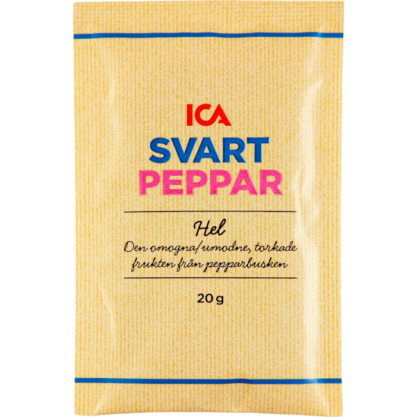 ICA Svartpeppar Hel