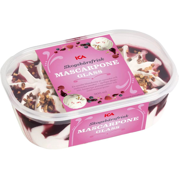 ICA Mascarponeglass Skogsbärsfrisk